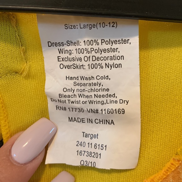 Girls Buzzy Bee Fairy costume 🎃 - Picture 8 of 11